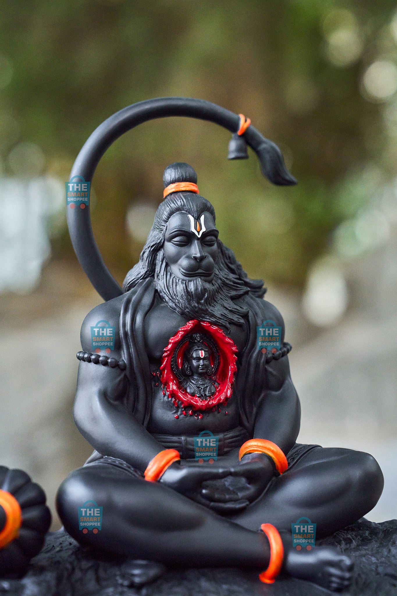 Shri Ram Dootaya Rudra Roopaya Sankat Mochanaya Mahavir Hanuman Black