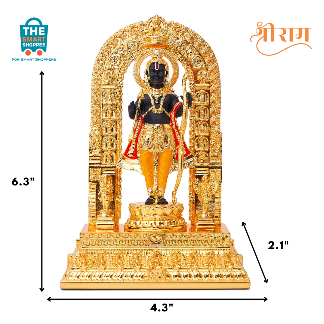 Gold Plated Kaushalya Nandan Ayodhya Raghupati Shri Ram Lalla Divya Swaroop